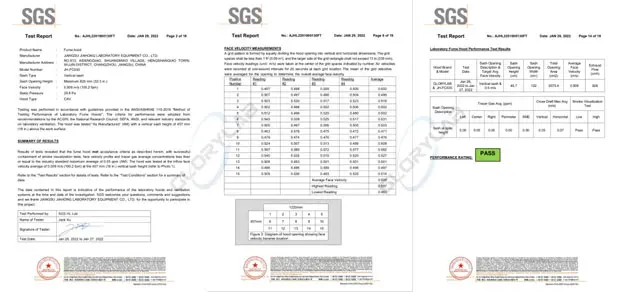 SGS test report